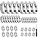Produktbild Philtool 40 Stück Schlauchschellen Edelstahl Set,6-51mm Schlauchschelle mit 1 Schraubendreher, Einstellbare Schellen Schlauchklemmen für Schlauch zum Garten Teich Waschmaschine Pool (5 Size)