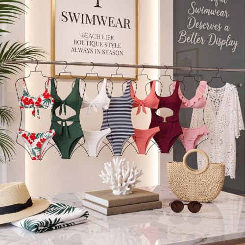 Taiyin 48 Pcs Metal Body Shape Bikini Hangers for Lingerie, Black by Taiyin - Used condition - Image 5