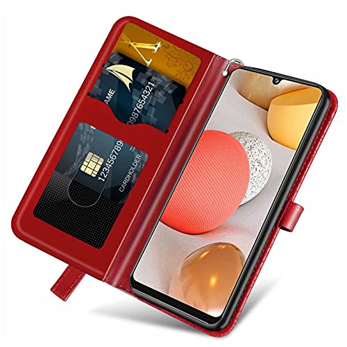 JJSMIDa Capa carteira para Samsung Galaxy M62, capa de couro de poliuretano em relevo 3D com alça de