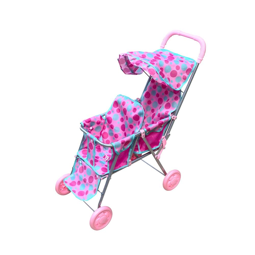 Carrinho para Boneca Passeio Divertido Gêmeos DM Toys : Amazon.com