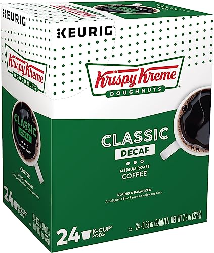 Krispy Kreme Doughnuts Decaf K-Cup Portion Pack for Keurig Brewers