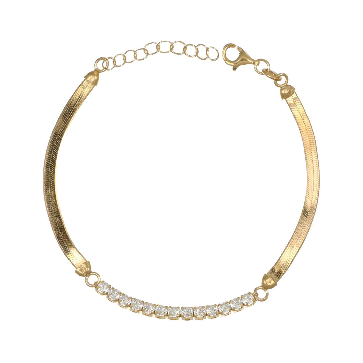 Sakrami Bracciale Donna Ragazza Snake in Argento 925 con Zirconi Bianchi o Neri + Scatola Personalizzabile con Dedica – Idea Regalo per Anniversario, Compleanno o Comunione
