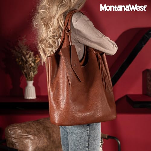 Image of Montana West Slouchy Hobo Bags for Women Soft Designer Shoulder Purses Ladies Top Handle Handbag