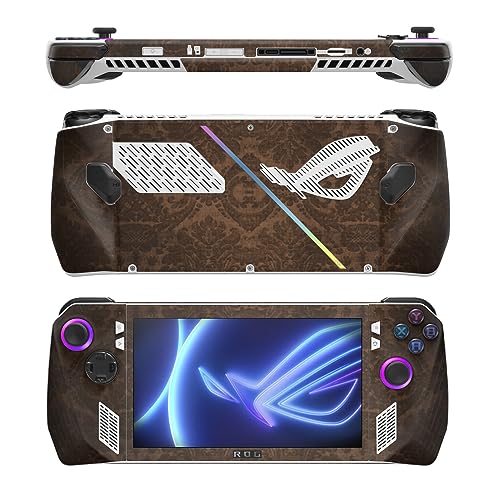 Image of MightySkins Skin Compatible with Asus ROG Ally - Brown Linen | Protective, Durable, and Unique Vinyl Decal wrap Cover | Easy to Apply, Remove, and Change Styles