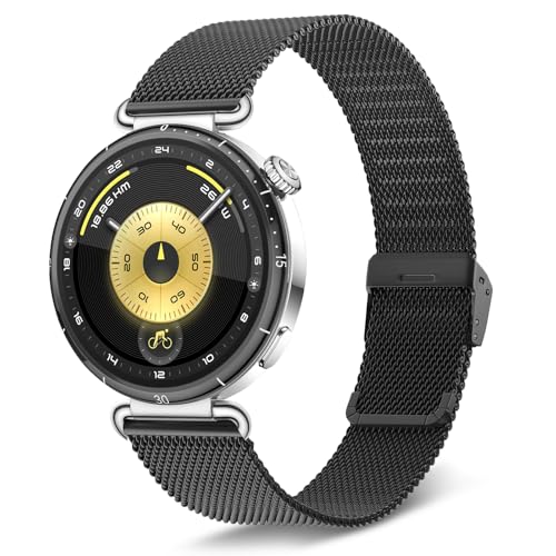 [KeeFos] 18mm �o���h Huawei Watch GT6 41mm/GT5 Pro 42mm/GT5 41mm/GT4 41 mm/Huawei Watch 5 42mm �Ή� �����o���h ���� �ւ��x���g �X�e�����X�� �X�g���b�v �j�����p 