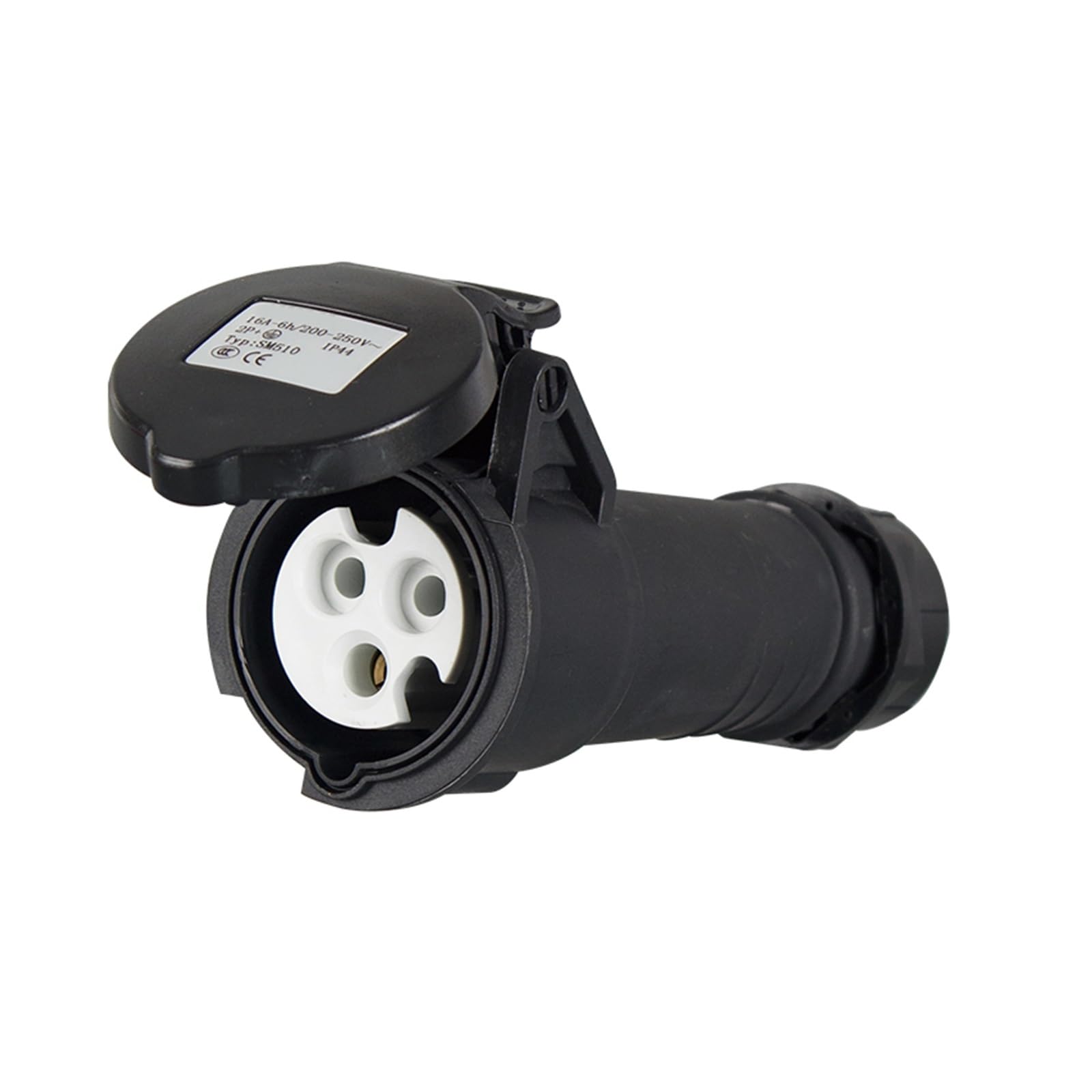 Bühnenbeleuchtung, Schwarz, industrielle Luftfahrt und Stecker, 3P-Kern-Stecker 16A, wasserdichte Dreiloch-Kupplung (3P16A, IP44-Stecker, GP248H, 1)