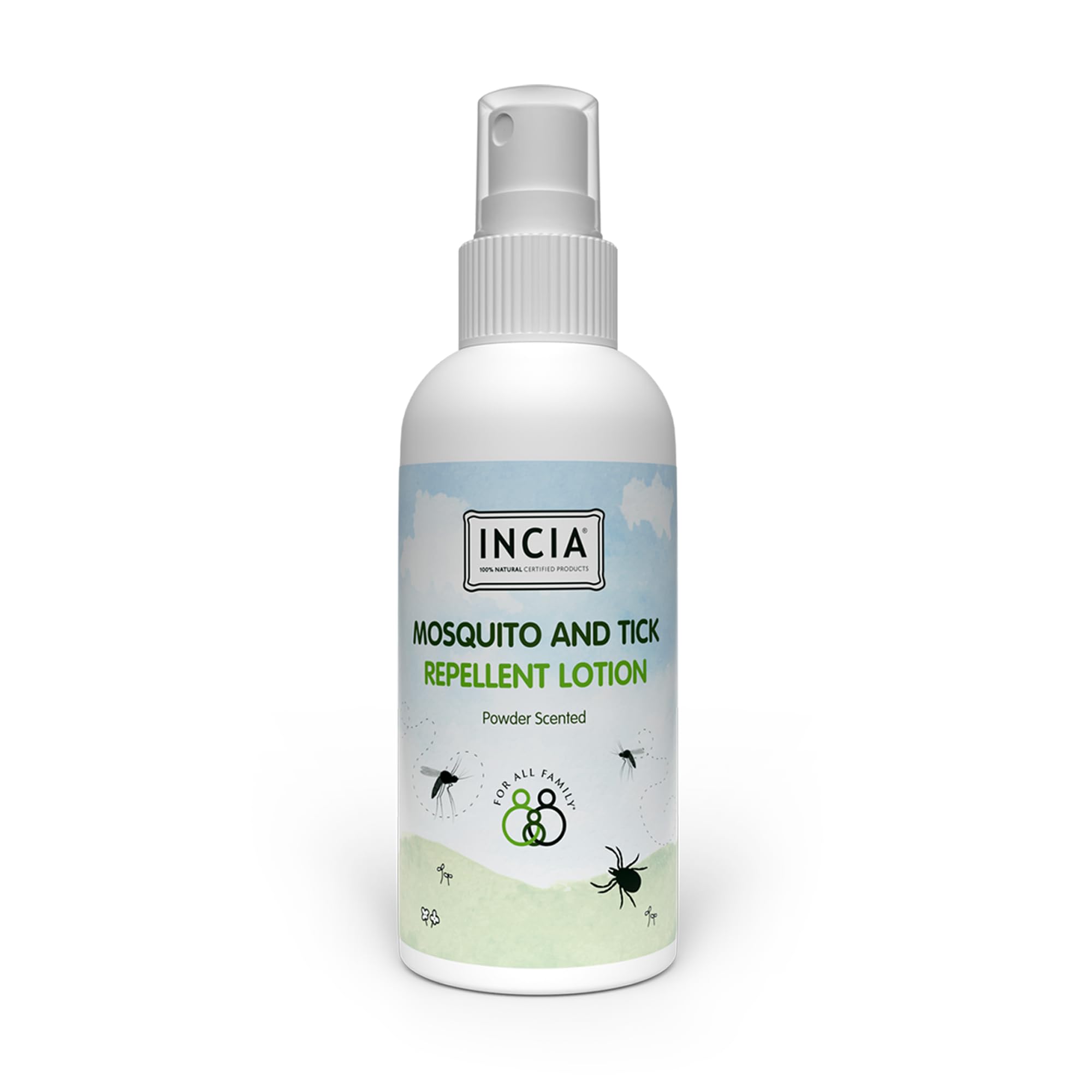INCIA Sivrisinek ve Kene Kovucu Sprey Losyon Nemlendirici Tüm Vücut İçin 100 ml