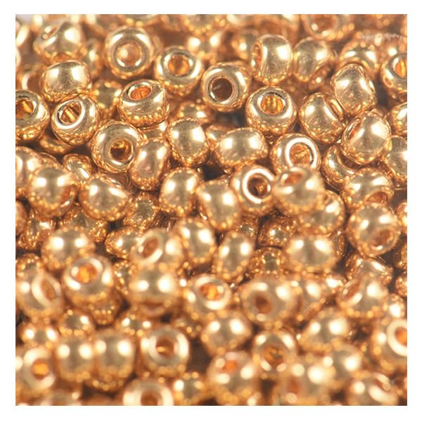 Amazon | MIYUKI ビーズ プレシャスビーズ 丸大 3mm #191 本金メッキ 