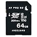 Produktbild Angelbird AV PRO SDXC Speicherkarte - 64 GB [UHS-II, Class 10, U3 Standard | bis zu 300MB/s Lese- und 260MB/s Schreibgeschwindigkeit] - AVP064SD