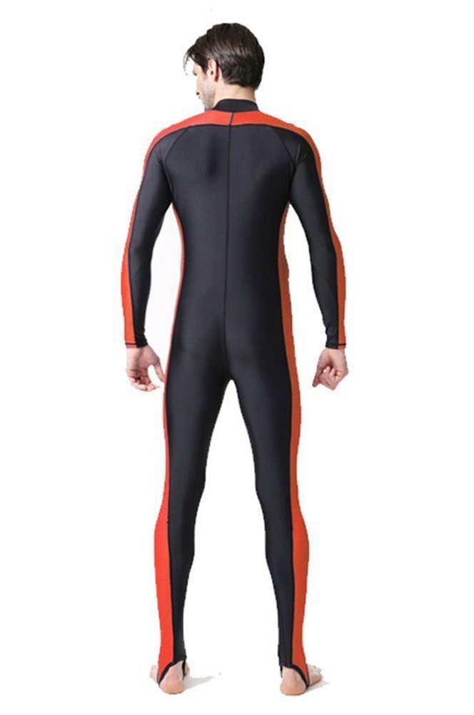 Sunscreen long-sleeve turtleneck one-piece swimming diving tight bodysuit swimsuit for men