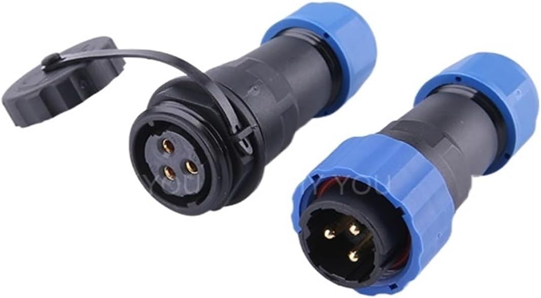 SP20 IP68 Docking Type Waterproof Connector 1/2/3/4/5/6/7/9/10/12/14-pin Aviation and Socket Industrial Cable Connector(SP20-3D)