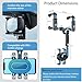 ILKCC Rearview Mirror Phone Holder for Car, 360° Rotating and Retractable Multifunctional Rear View Phone Mount, Upgraded Four Corners Fixed Anti-Shake Fit All Smartphones & Bigger Vehicle