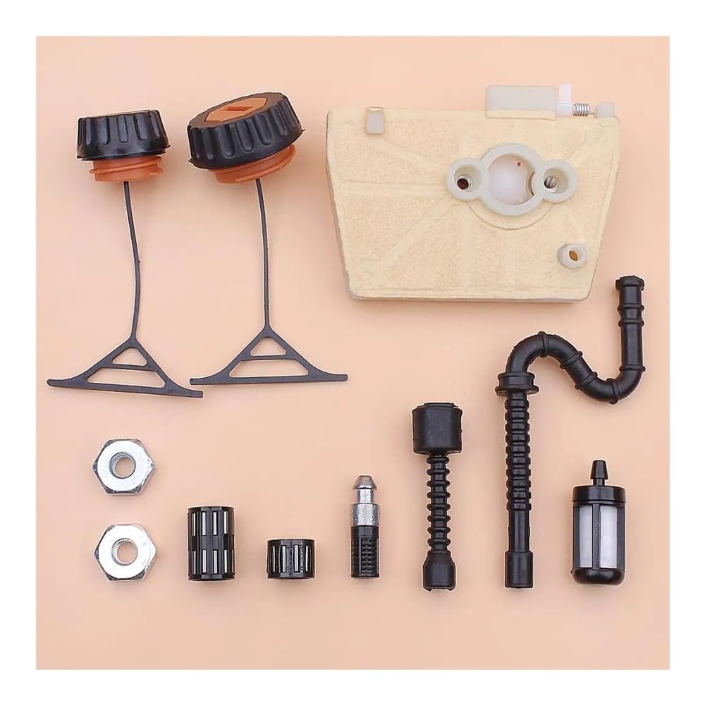 Tapa del Tanque de la línea de Filtro de Aire, Combustible y Aceite, Compatible con el pistón del Embrague de la Barra de la Motosierra 038 MS380 MS 380 1119 120 1607 Accesorios