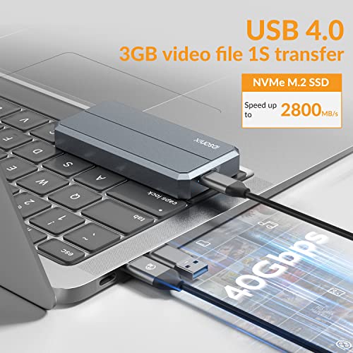 Caja Externa iDsonix M.2 NVMe SSD 40Gbps Aluminio miniatura 2