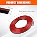 Car Interior Moulding Trim Strips, 33Ft/10M Universal Electroplating Decoration Filler Insert Strips, Styling Dashboard DIY Flexible Strip, Car Interior Trim Accessories with Installing Tool (Red)
