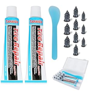Tire Repair Kit, Tire Repair Nail, Tire Screw Plug, 10 PCS Tire Repair Rubber Nail, Tire Fix, Suitable for car, Motorcycle, ATV, Jeep, Truck, Tractor tire Puncture Repair