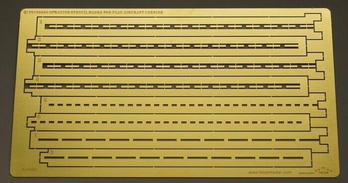 MRY-SFW Unpainted 1/700 Spraying Stencil Masks for Plan Aircraft Carrier