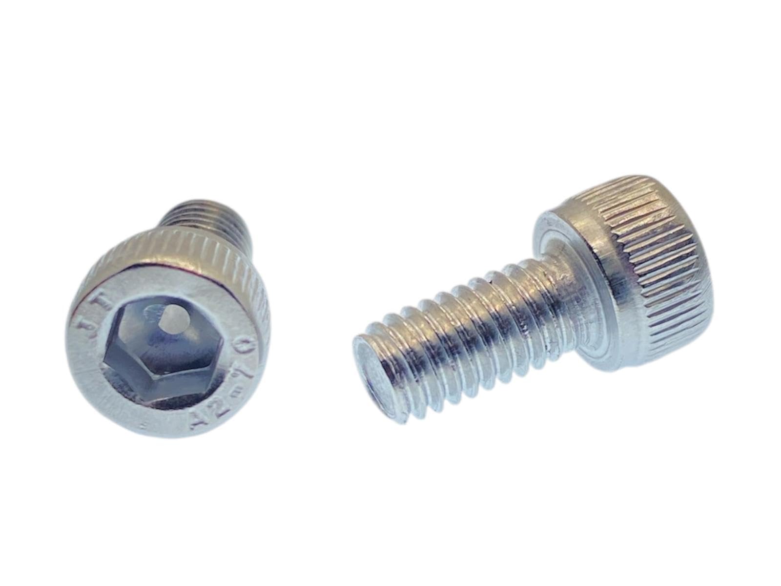 M6 x 12mm Allen Socket Head Cap Screws (20pk), ISO 4762 A2-70 Stainless Steel Allen Hex Drive Machine Screws