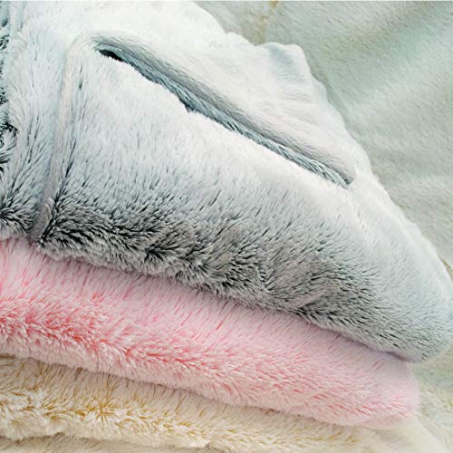 Couverture Snow DOMIVA 75x100 cm doublée microdoux souris pour lit bébé - 2