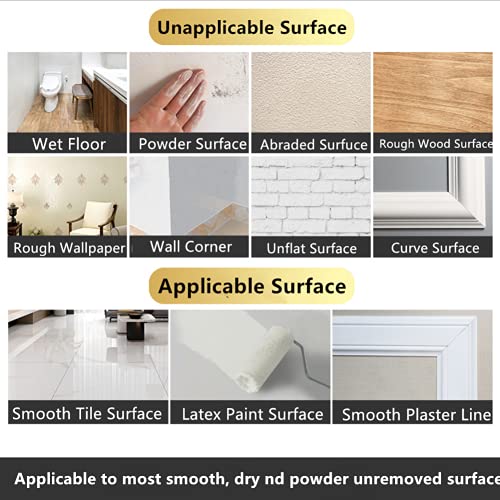 Missyoung Gold Metalized Polyester Mylar Film Tape With Acrylic Adhesive, 0.4 In X 55 Yds. Vibrant Mirror Like Finish, Gold Decor Tape For Detailing Accent Wall, Wardrobe, Cabinet, Bathroom #TOP3