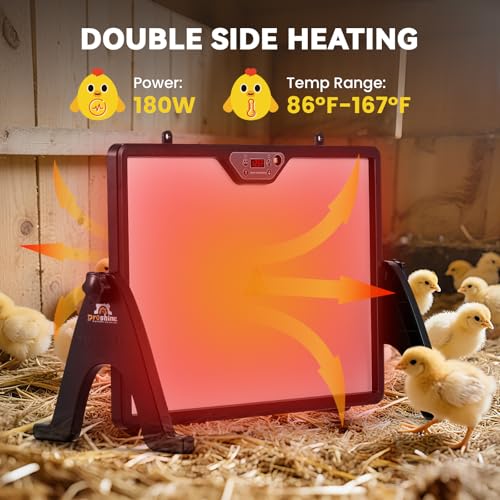 Chauffage de poulailler 200W orientable à 360° avec télécommande et écran LED - 3