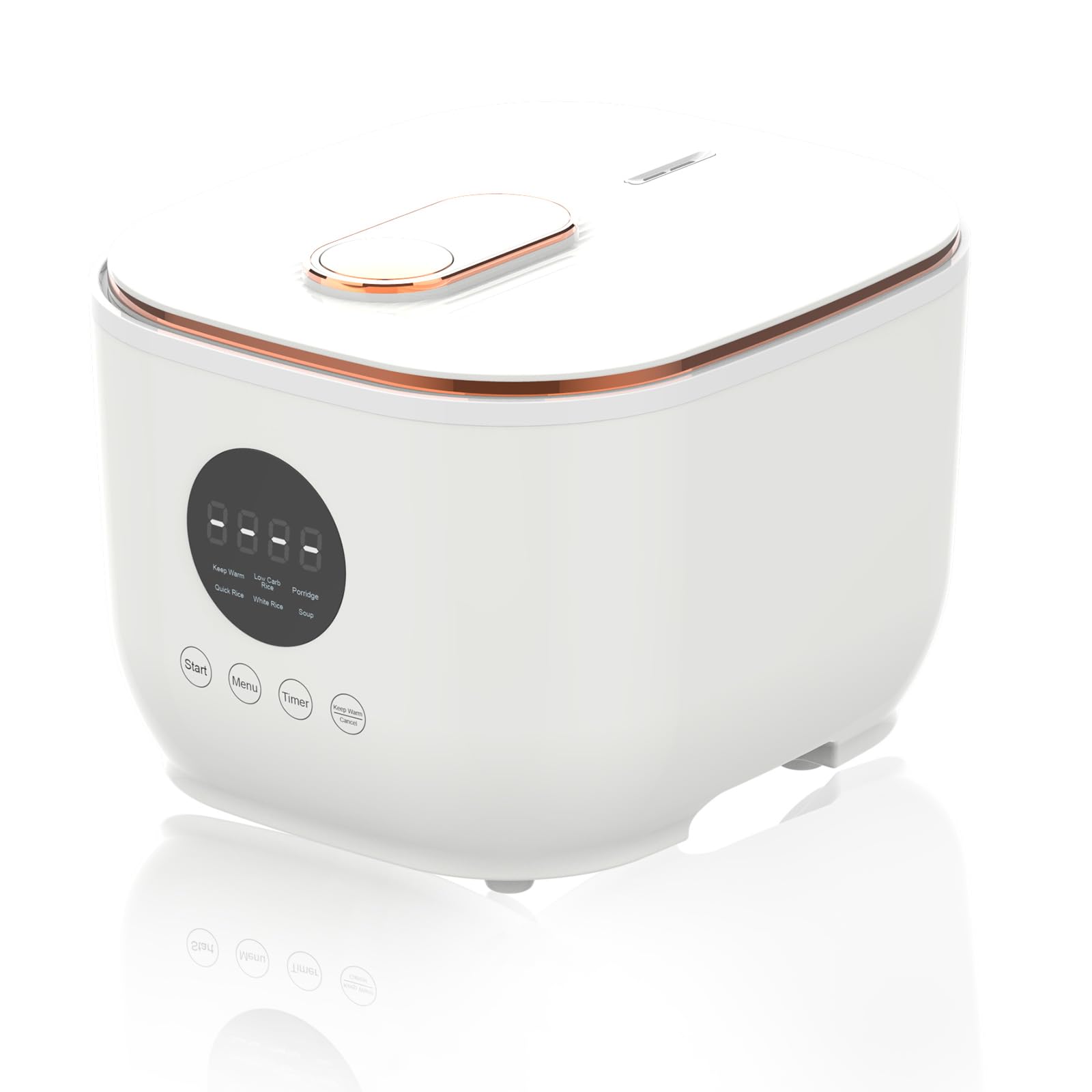 3L Healthy Low Carb Rice Cooker, Low Sugar Digital Steamer,Porridge,Soup,Quick Rice,White Rice,Stainless Steel Filter Basket?5 Cooking Functions,24H Timer & Auto Keep Warm