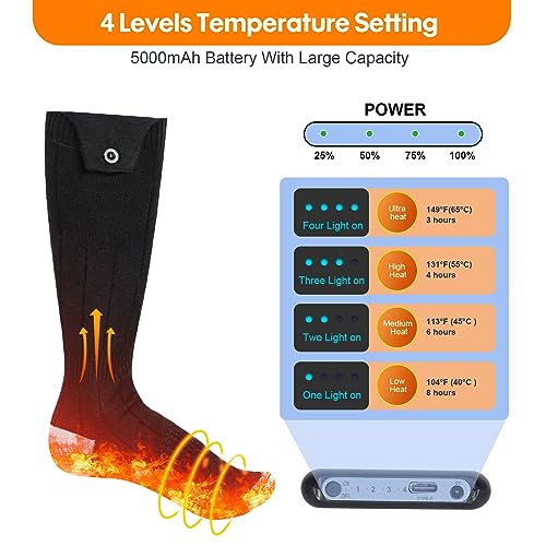 Onedidy Heated Socks, Heated Socks For Women Men thumb #1