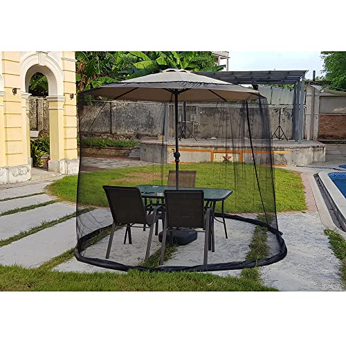 9/10 FT Mosquito Net for Patio Umbrella Outdoors Screen Polyester Hanging Tent(Mosquito Net Only) - Image 6
