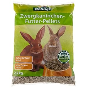 Dehner konijnenvoer pellets, 4 x 2,5 kg (10 kg)
