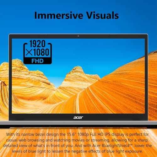 Image of acer Aspire Go 15 Laptop, 15.6 inch Full HD IPS, Intel Core 3 N355 Processor, 8GB RAM 256GB SSD, Windows 11 with Copilot AI, Long Battery Life, Lightweight, Student Business (8GB RAM | 256GB SSD)