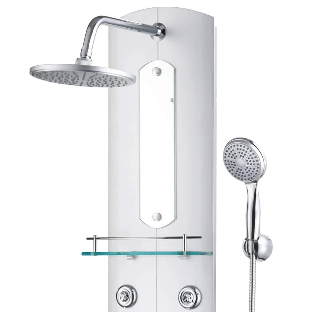 vidaXL Panel Ducha Acero Inoxidable y Plástico 25x43x120 cm Plateado Baño Aseo