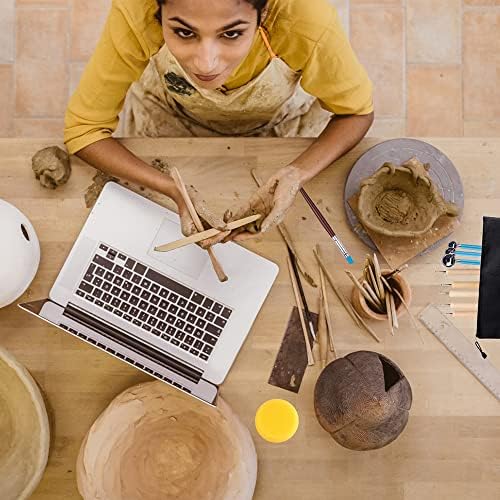 Clay Tools for Pottery Ceramic Sculpting, Yagugu 25Pcs Basic Wood Ceramics Carving Polymer Clay Tool Supplies kit Accessories for Kids, Adults and Artists Modeling Shaping Building for Art&Craft 5 517DggfkEmL. AC