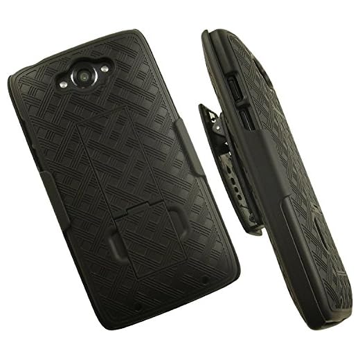 OEM Verizon Shell Holster Belt Clip Case Combo for Motorola Droid Turbo XT1254 - MOTXT1254HOC