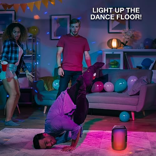 Image of Coby Ultimate Wireless Speaker | 5 Light-Up Modes, High-Fidelity Audio, Travel-Friendly Design | Up to 6 Hours of Total Playtime | Portable DJ Boombox Music Accessory for Get-Togethers