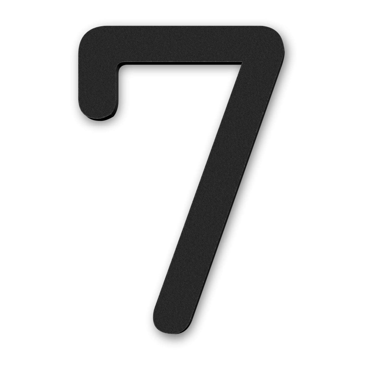 alohana【プロフィールご覧下さい】様ブラック一枚 Amazon | かたちラボ 階数表示 プレート 7 ナナ 丸ゴシック体