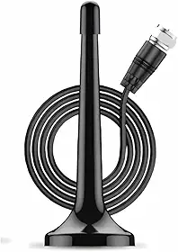 Antena Digital TV Interna Externa Amplificada HDTV 4K UHF | VHF | FM, Resistente A Água, Compatível Com Samsung, LG, Philco, APC, Philips, Smart TV, Led, LCD, 3D, Cabo 3 Metros, Com Imã Premium
