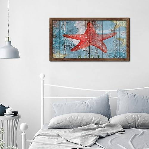 Placa de madera de océano náutica regalo original decorativo de hogar 8