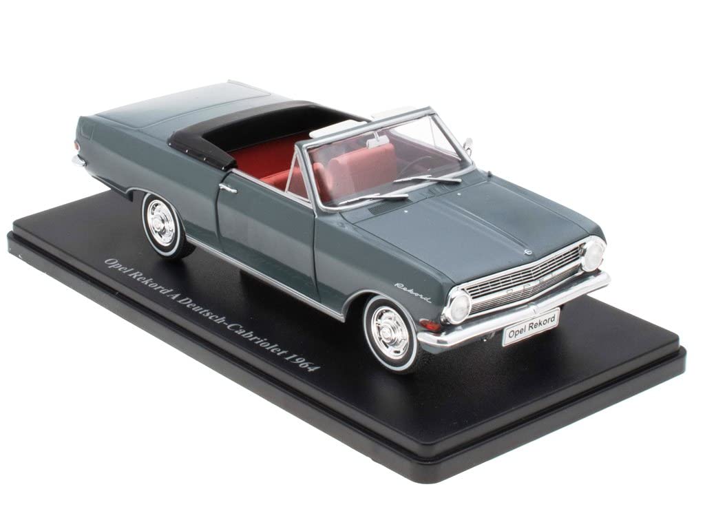 - Collectible model car 1/24 compatible with Opel Rekord A Deutsch Cabriolet - 1964 - OP015