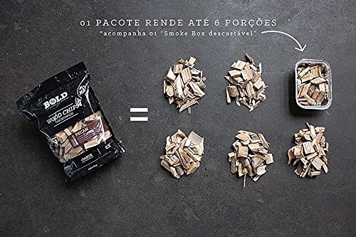 Lascas de Madeira Para Defumação Wood Chips Laranjeira 1kg