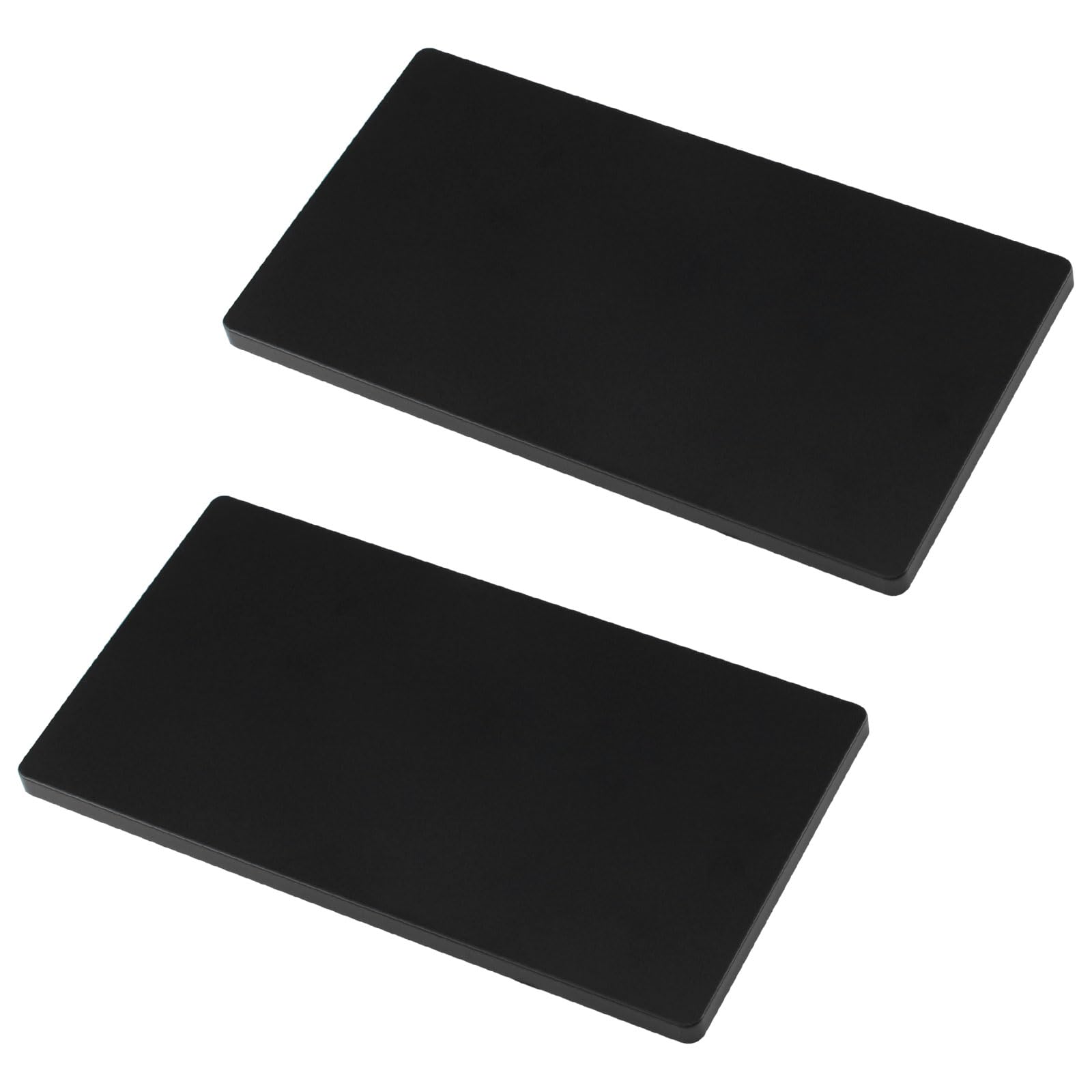 UFURMATE Blank Cover Wall Plate 2Pcs Screwless Blank Wall Plate Plastic 1-Gang Blank Device Outlet Cover Electrical Covers for Unused Outlets or Switches (Black) — image 1