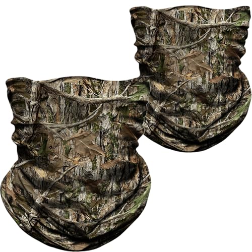 Image of WTACTFUL Camo Face Mask Men Women, 2-Pack Seamless Neck Gaiter Balaclava