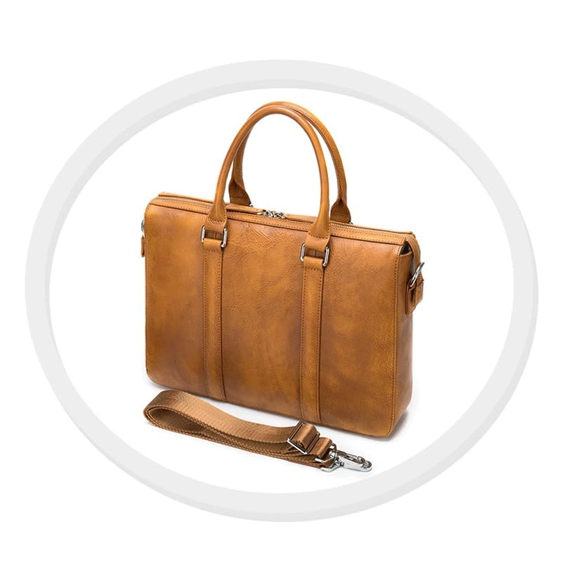 Vintage Men's Briefcase Business Computer Handbag Handmade Business Bag2
