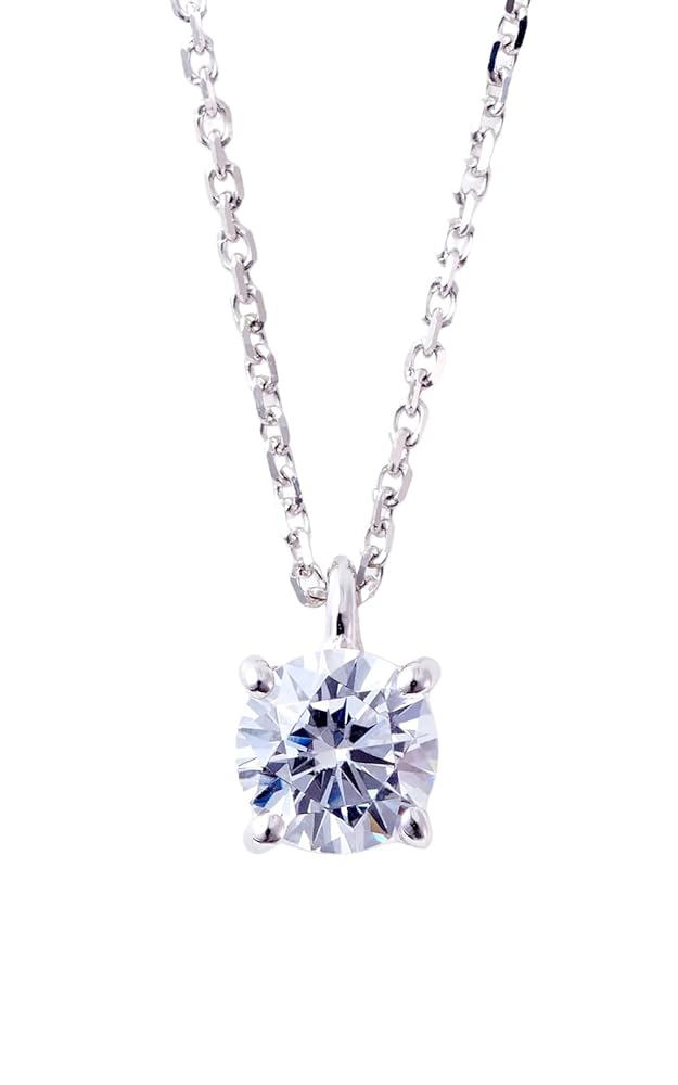 Amazon | 0.30ctUP 天然ダイヤモンド レディース ネックレス(D