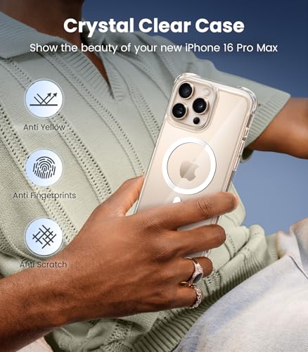 Clear Case for iPhone 15 Pro Max Phone Cases Not-Yellowing, with 2X Screen - Bild 59 von 77
