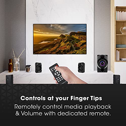 Image of Zebronics ZEB-ALPINE Wireless Bluetooth Multimedia Speaker With Supporting SD Card, USB, AUX, FM & Remote Control. (60 Watt, 4.1 Channel)