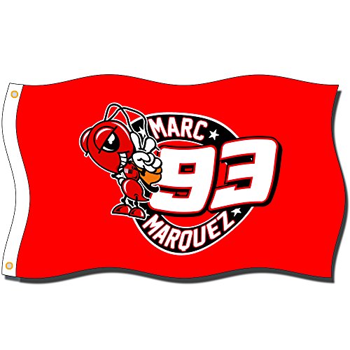 Home King Marc Márquez Flags - Banderas (100% poliéster, cabeza de lona con ojal de metal)