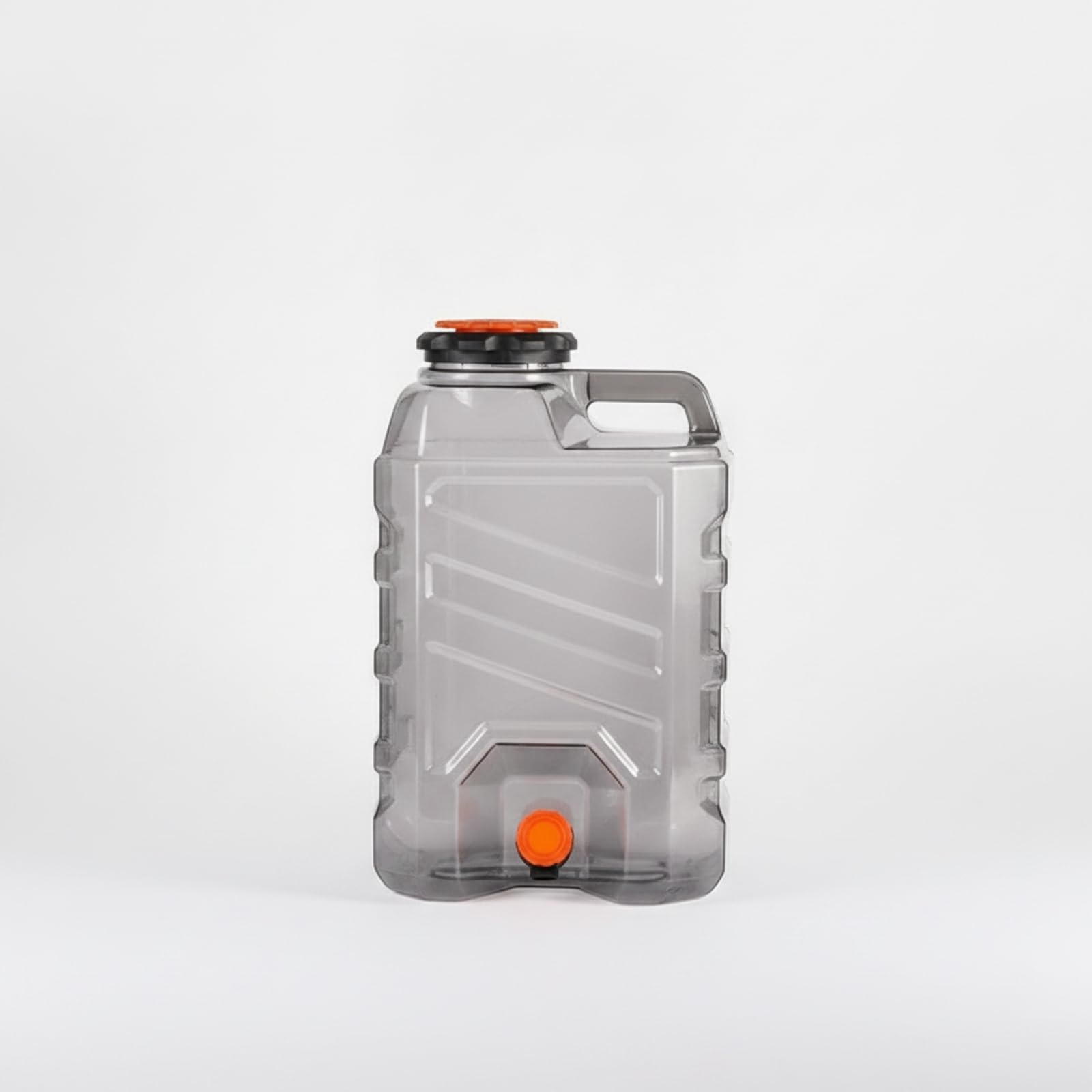 Tanica con Rubinetto Portatile Barile Trasparente Contenitore per Casa, 15L