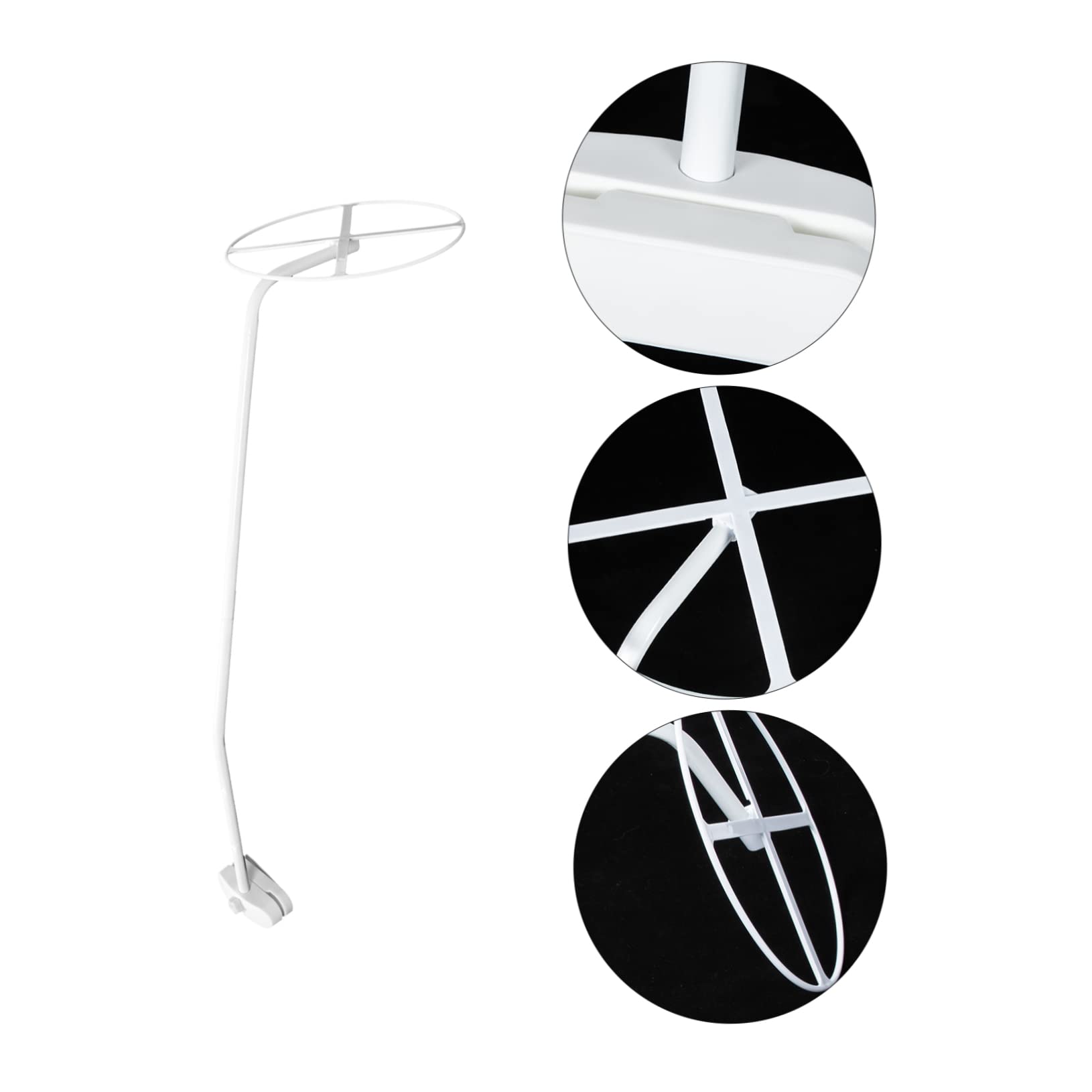 Hohopeti 1set Supporto Per Zanzariera Culla Acciaio Accessorio Per Lettini E Culle Con Clip E Anello Di Supporto Per Rete Mosquito