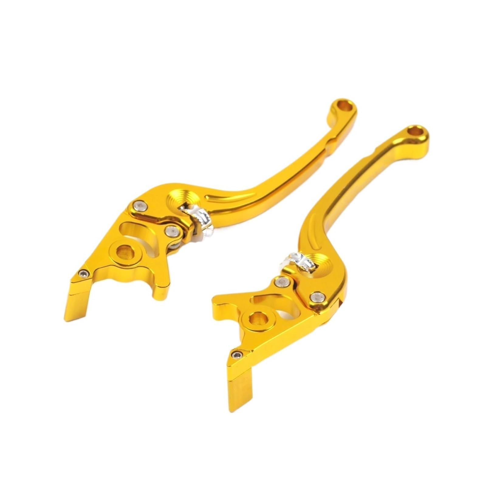 Palanca de freno de doble disco CNC para scooter y moto eléctrica amarilla