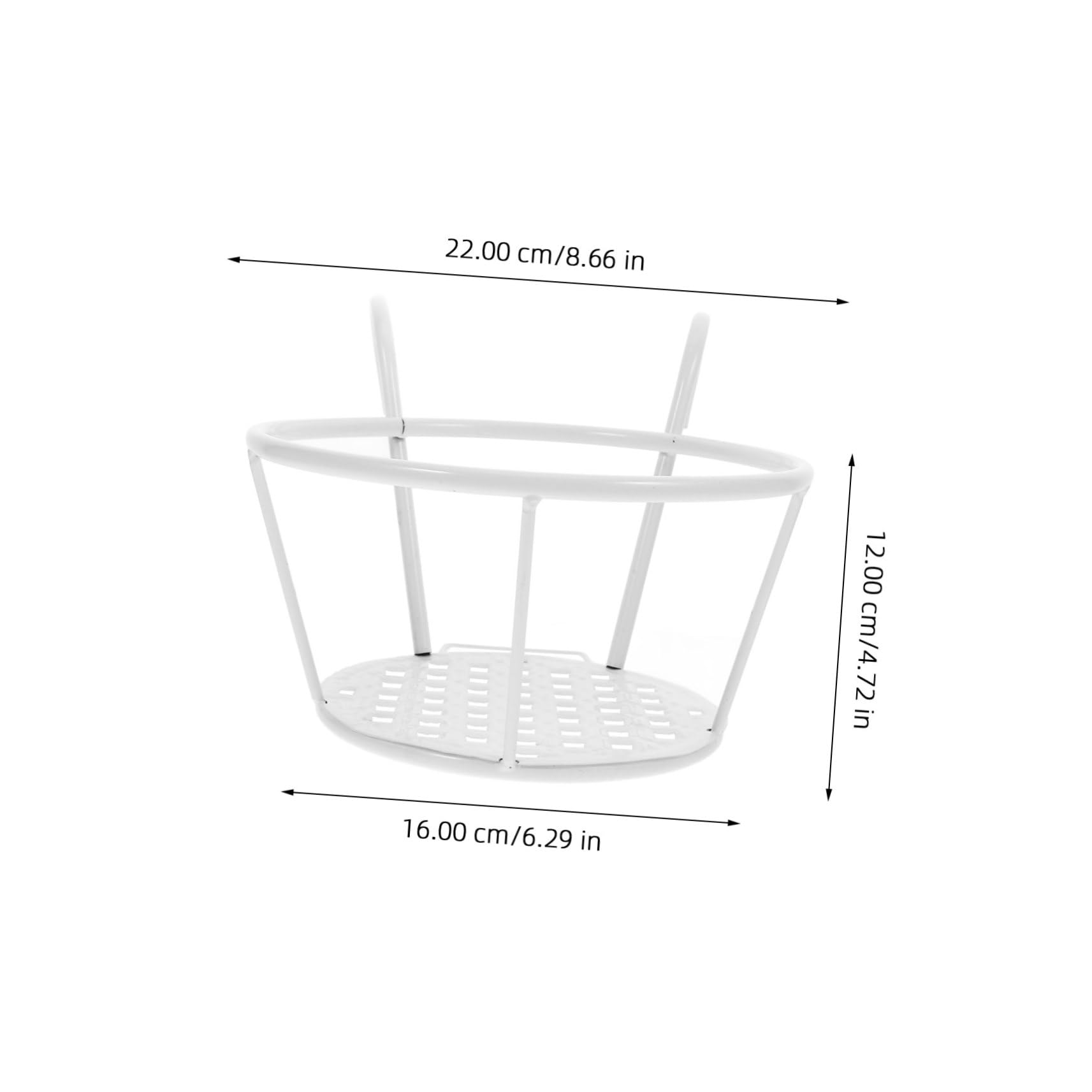 Yardwe 2pezzi Portavaso Da Appendere Ferro Artigianale Con Ganci Per Balcone e Giardino Per Fioriere Sospese Decorazione Per Casa e Ufficio Bianco